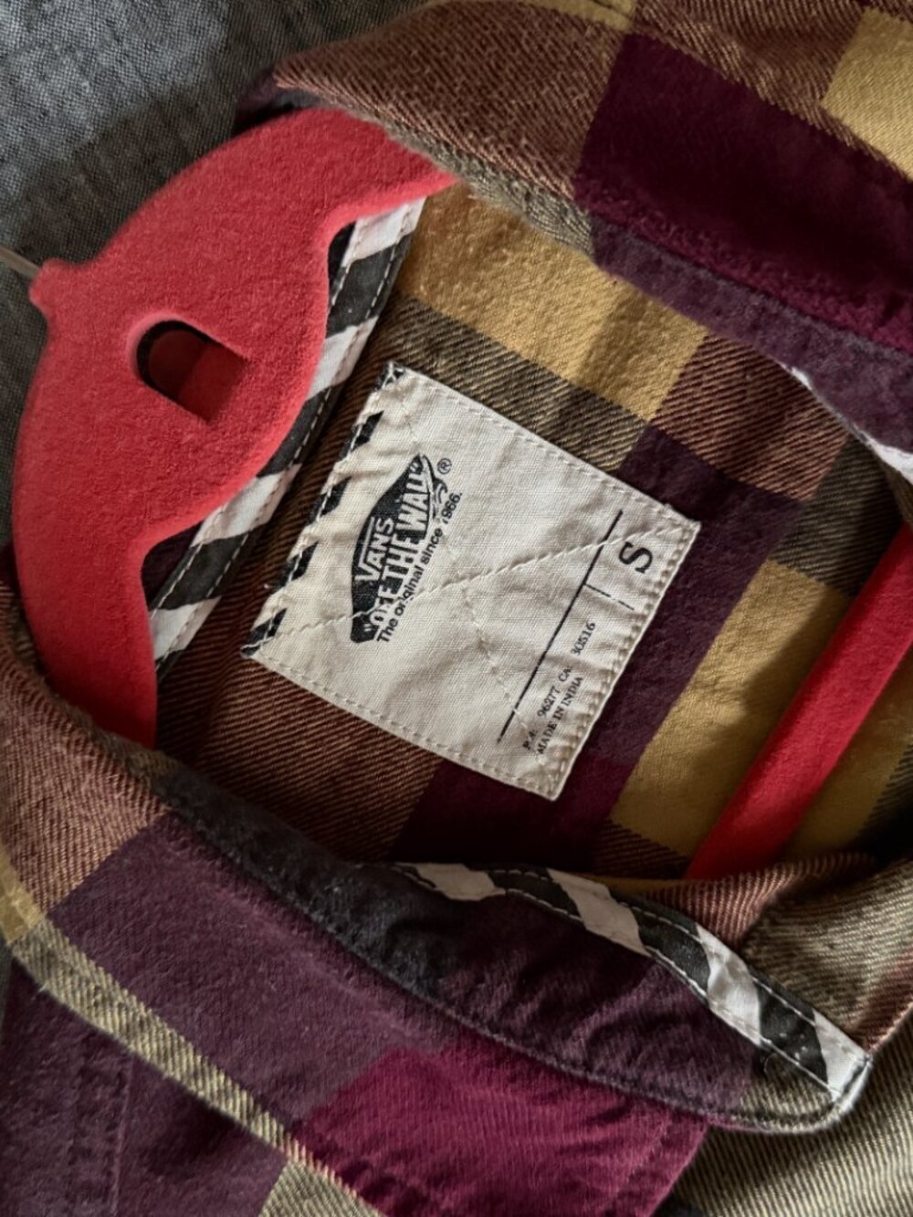 Vans Off The Wall | Plaid Flannel Fall Shirt | Men's S (Fits Womens Medium) - Picture 7 of 7